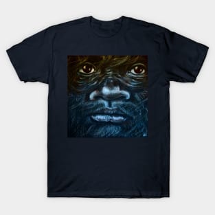 Sasquatch Boy On A Windy Day T-Shirt